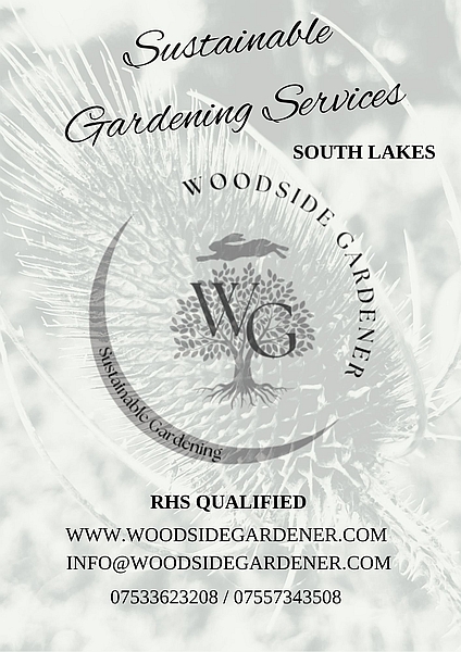 Advert for Woodside Gardener garden services