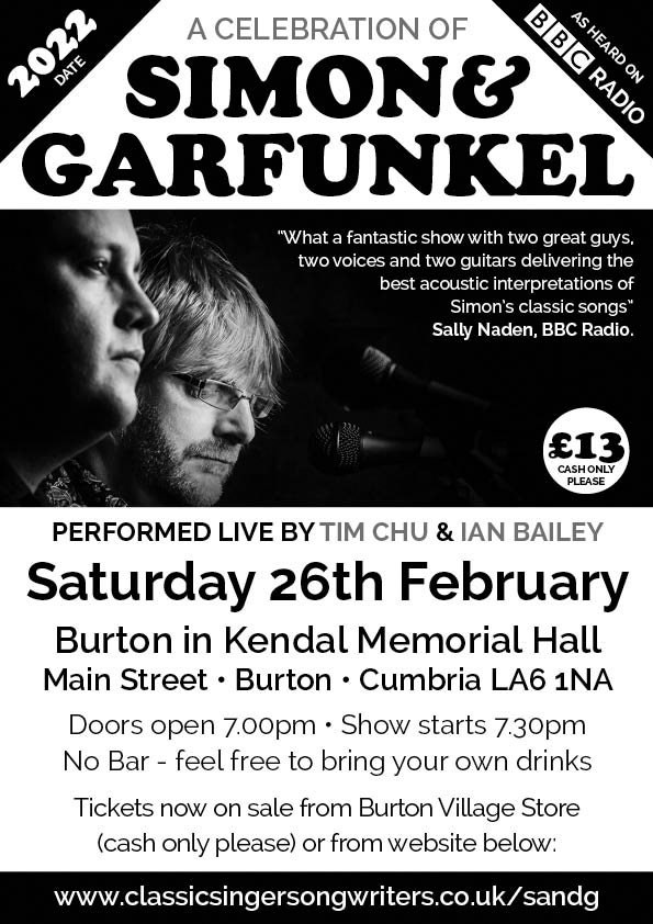 The Music of Simon & Garfunkel Returns to Burton