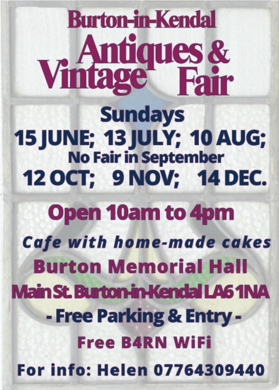 Antiques and Vintage Fair Sat 14th June 2025