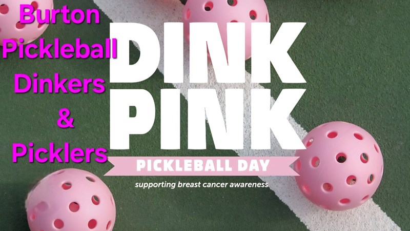 Pickleball dinkers supporting Breast Cancer Research