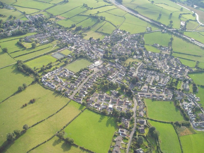 Burton from the air